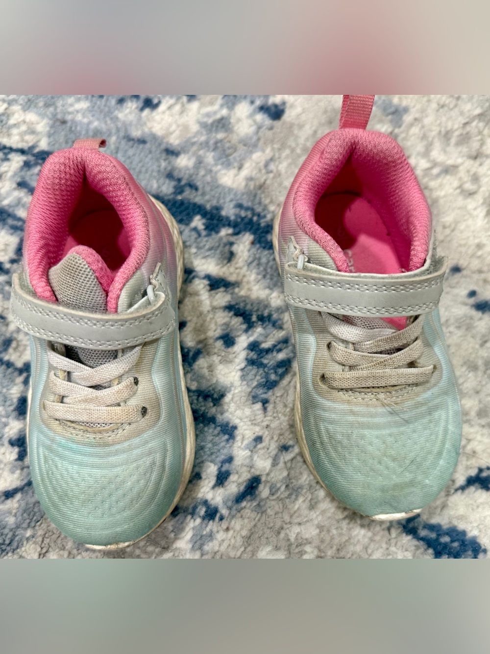 Carter's Mint and Pink Girls' Athletic Sneakers